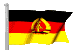 wehende DDR -Flagge