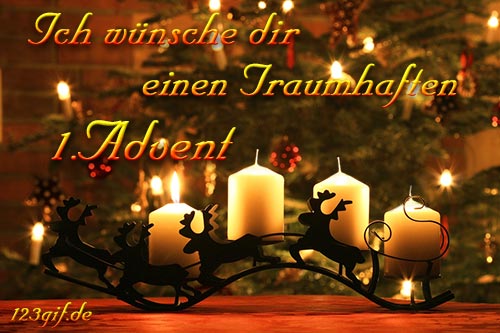 Ich wünsche dir einen traumhaften 1. Advent