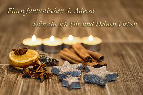 Einen fantastischen 4. Advent wünsche ich Dir und Deinen Lieben