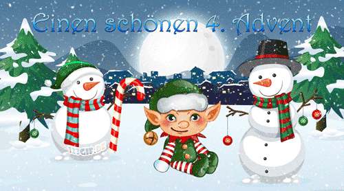 wichtel-schneemann-4.advent-0045.gif von 123gif.de Download & Grußkartenversand