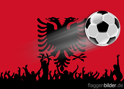 albanien_fussball-fans.jpg von 123gif.de Download & Grußkartenversand