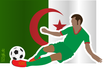 algerienflagge-fussballspieler.gif von 123gif.de Download & Grußkartenversand