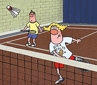 badminton-0035.gif von 123gif.de Download & Grußkartenversand