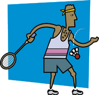 Badminton von 123gif.de