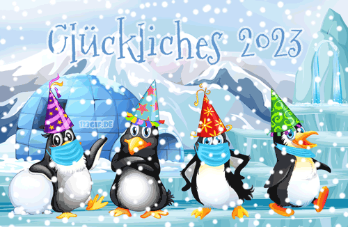 corona-maske-pinguine-glueckliches-jahr-0009_2023.gif von 123gif.de Download & Grußkartenversand