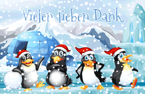 vielen-lieben-dank-pinguine-0059.gif von 123gif.de Download & Grußkartenversand