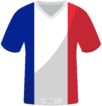 trikot-flagge-frankreich.gif von 123gif.de Download & Grußkartenversand