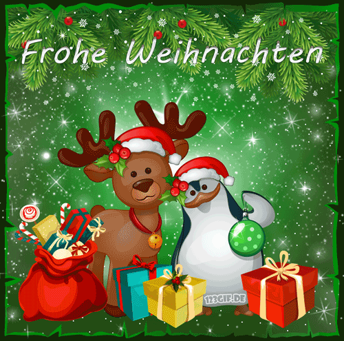 rentier-pinguin-frohe-weihnachten-0088.gif von 123gif.de Download & Grußkartenversand