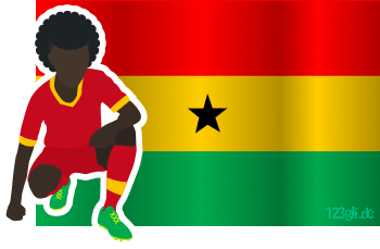 ghanaflagge-fussballspieler.gif von 123gif.de Download & Grußkartenversand