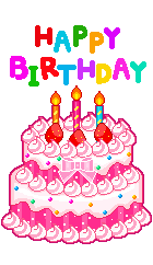 Happy Birthday Torte mit 3 Kerzen