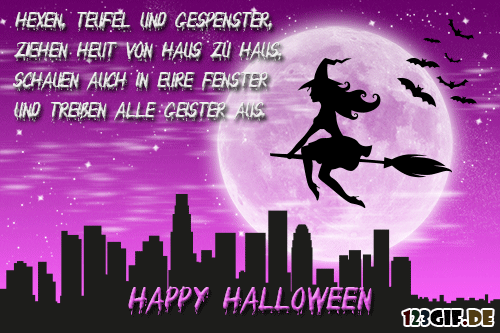 Halloweengrusskarten von 123gif.de