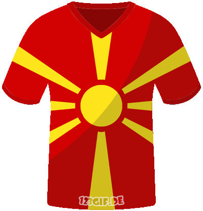 trikot-flagge-nordmazedonien.gif von 123gif.de Download & Grußkartenversand