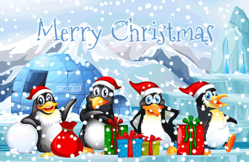 merry-christmas-penguins-0012.gif von 123gif.de Download & Grußkartenversand