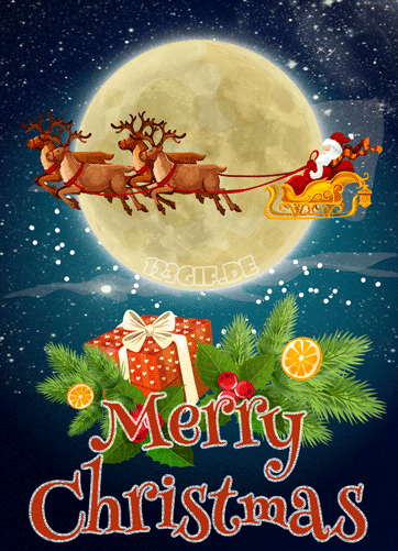 merry-christmas-santa-sleigh-0003.gif von 123gif.de Download & Grußkartenversand