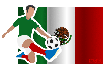 mexikoflagge-fussballspieler.gif von 123gif.de Download & Grußkartenversand