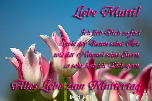 Liebe Mutti, ich liebe dich so fest... Alles Liebe zum Muttertag