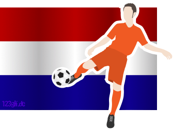 niederlandeflagge-fussballspieler.gif von 123gif.de Download & Grußkartenversand