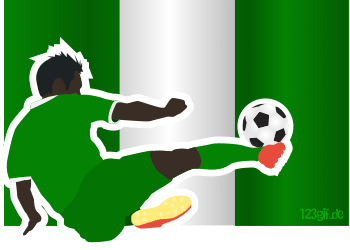 nigeriaflagge-fussballspieler.gif von 123gif.de Download & Grußkartenversand