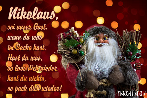 Nikolaus Bild Nikolaus 0064 Jpg Kostenlos Auf Deiner Homepage Einbinden Oder Als Grusskarte Versenden 123gif De