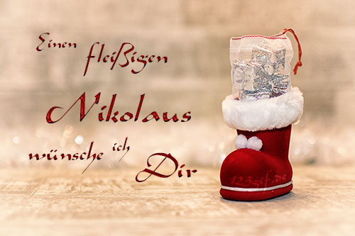 Einen fleißigen Nikolaus wünsche ich Dir