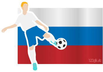russlandflagge-fussballspieler.gif von 123gif.de Download & Grußkartenversand