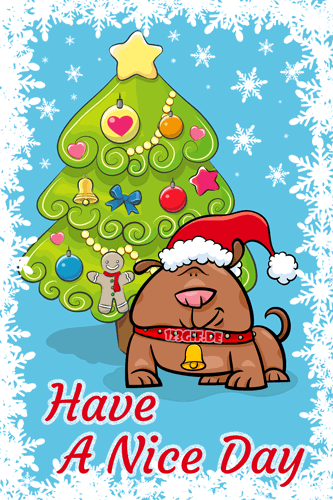 nice-day-hund-weihnachtsbaum-0016.gif von 123gif.de Download & Grußkartenversand