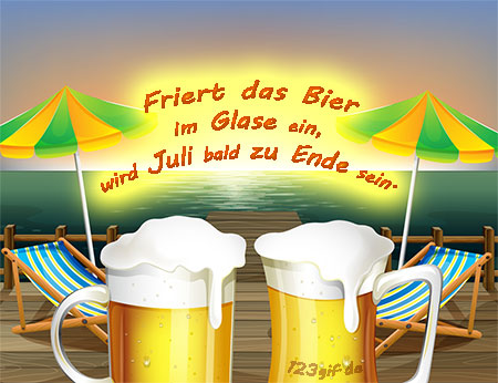 Friert das Bier im Glase ein