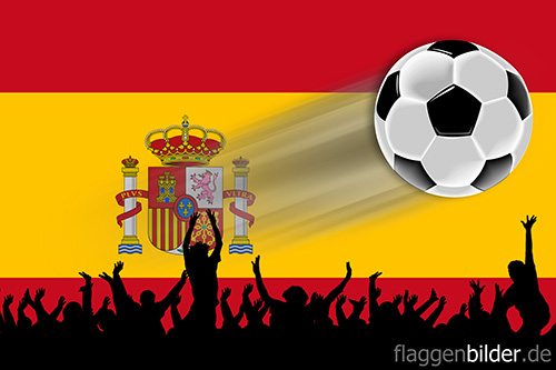 spanien_fussball-fans.jpg von 123gif.de Download & Grußkartenversand