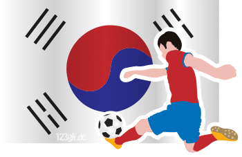 suedkoreaflagge-fussballspieler.gif von 123gif.de Download & Grußkartenversand