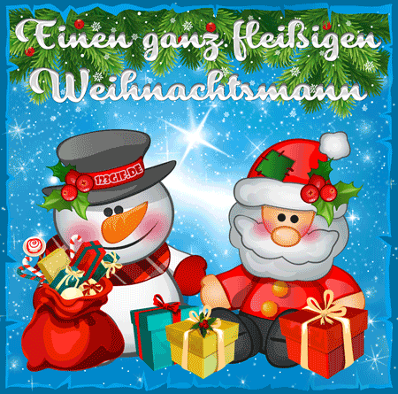 schneemann-nikolaus--weihnachtsmann-0173.gif von 123gif.de Download & Grußkartenversand