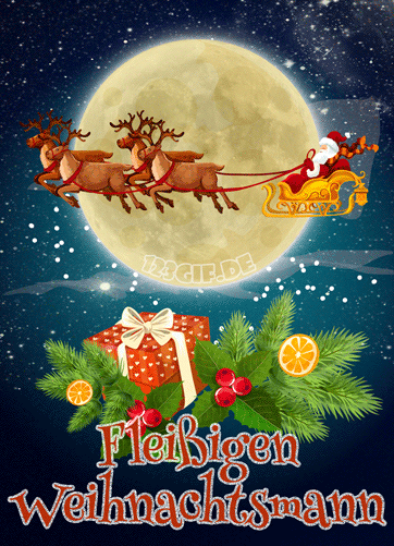 weihnachtsmann-schlitten-0163.gif von 123gif.de Download & Grußkartenversand